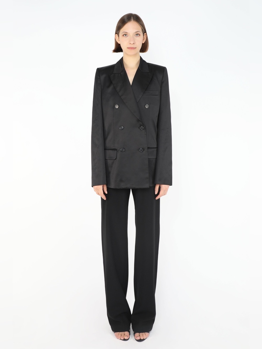 NWT Khaite The Nathan Satin Blazer size 2